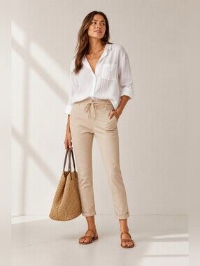 Paige The Christy Pant - Warm Vintage Sand